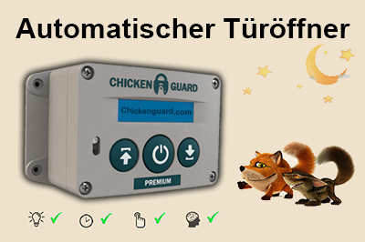 Chickenguard-Automatik fuer den Huehnerstall