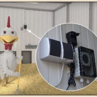 Elektrik fuer die Huehnerstaelle