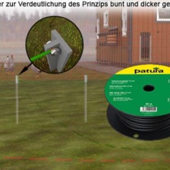 Anschluss des Weidezauns mit Erdkabeln